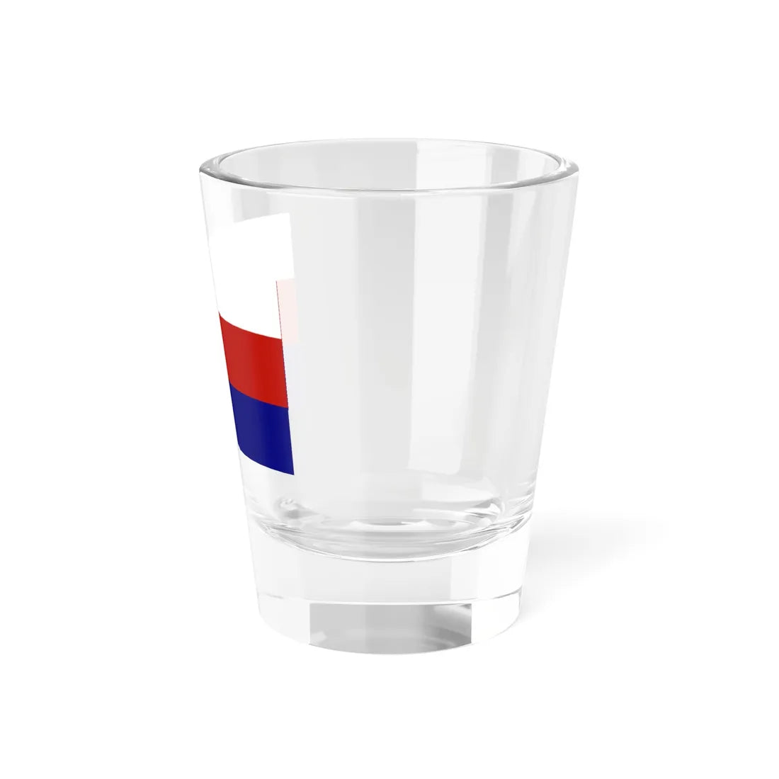 Flag of Moravia tricolour with white (Czech Republic) Shot Glass 1.5oz - Go Mug Yourself