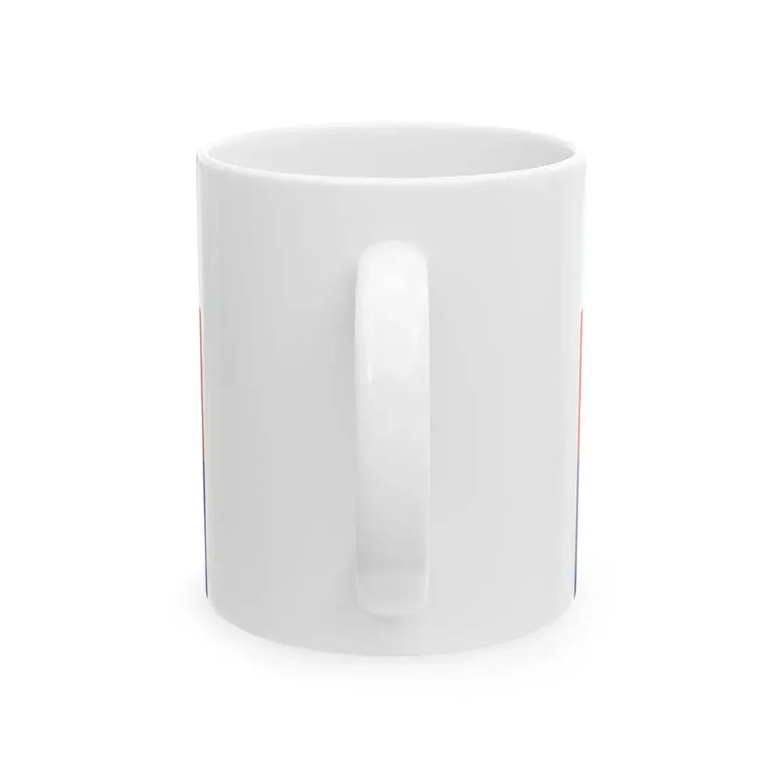 Flag of Moravia tricolour with white (Czech Republic) White Coffee Mug - Go Mug Yourself