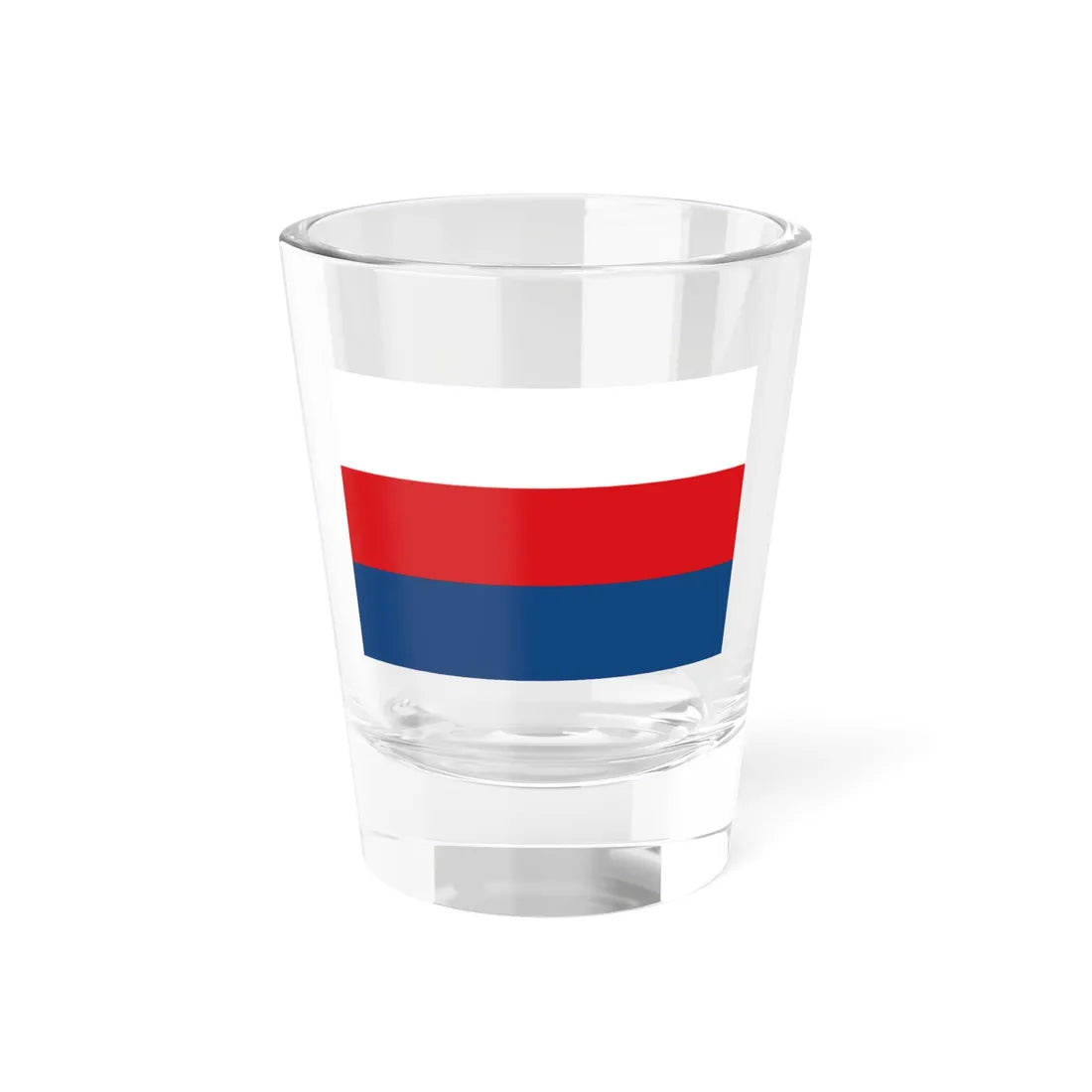 Flag of Moravia white-red-blue (Czech Republic) Shot Glass 1.5oz 1.5oz - Go Mug Yourself