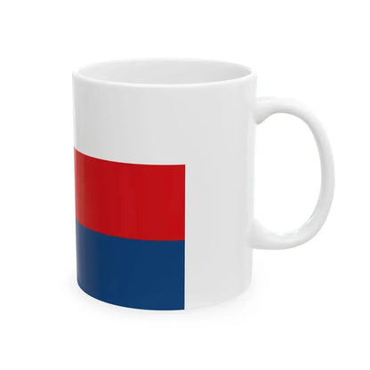 Flag of Moravia white-red-blue (Czech Republic) White Coffee Mug - Go Mug Yourself