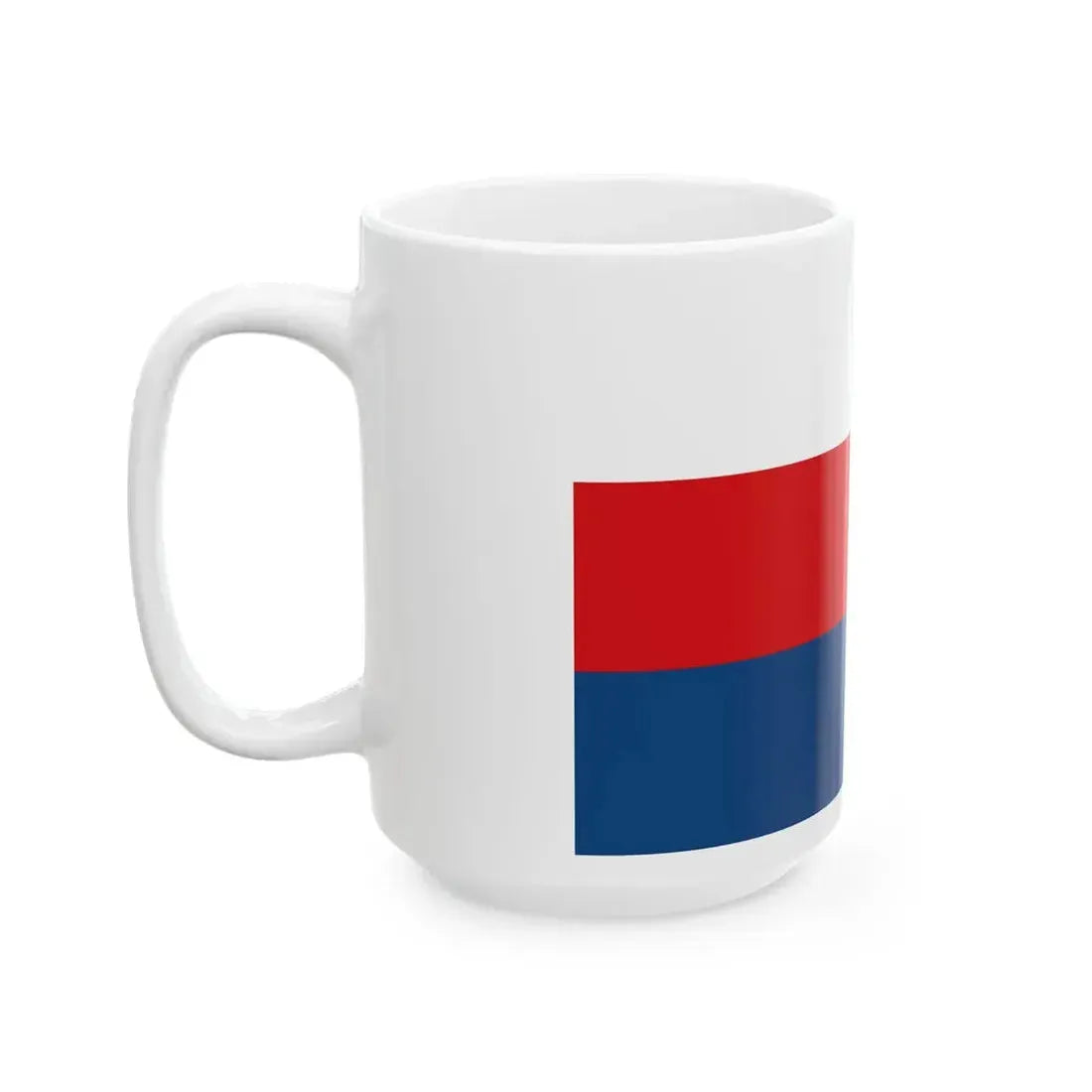 Flag of Moravia white-red-blue (Czech Republic) White Coffee Mug - Go Mug Yourself