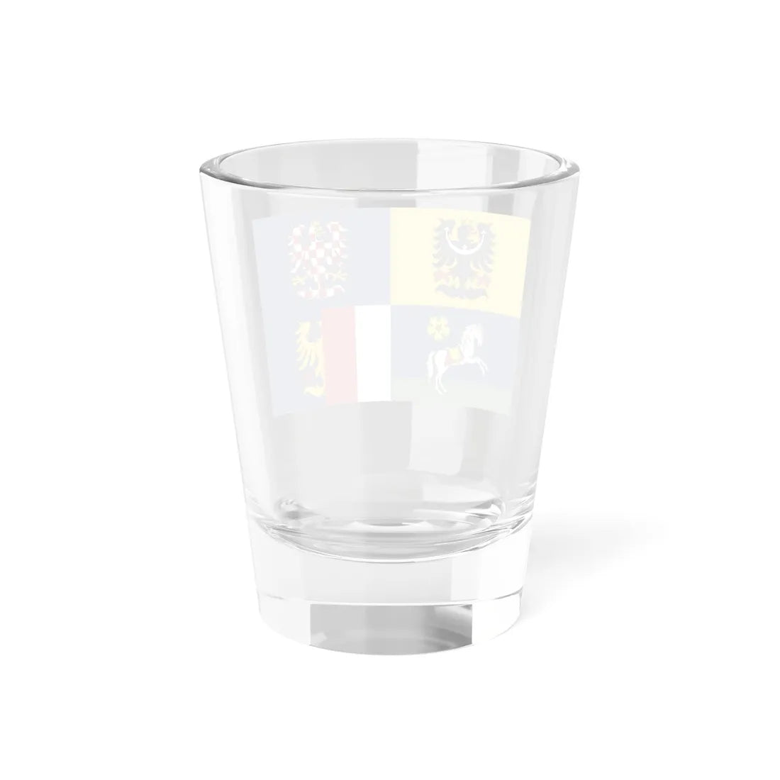Flag of Moravian-Silesian Region (Czech Republic) Shot Glass 1.5oz - Go Mug Yourself