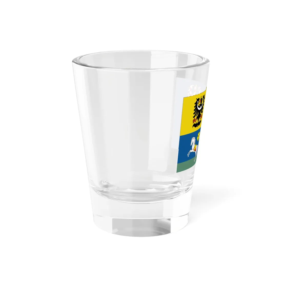 Flag of Moravian-Silesian Region (Czech Republic) Shot Glass 1.5oz - Go Mug Yourself