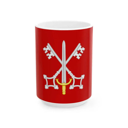 Flag of Morbegno (Italy) White Coffee Mug 15oz - Go Mug Yourself