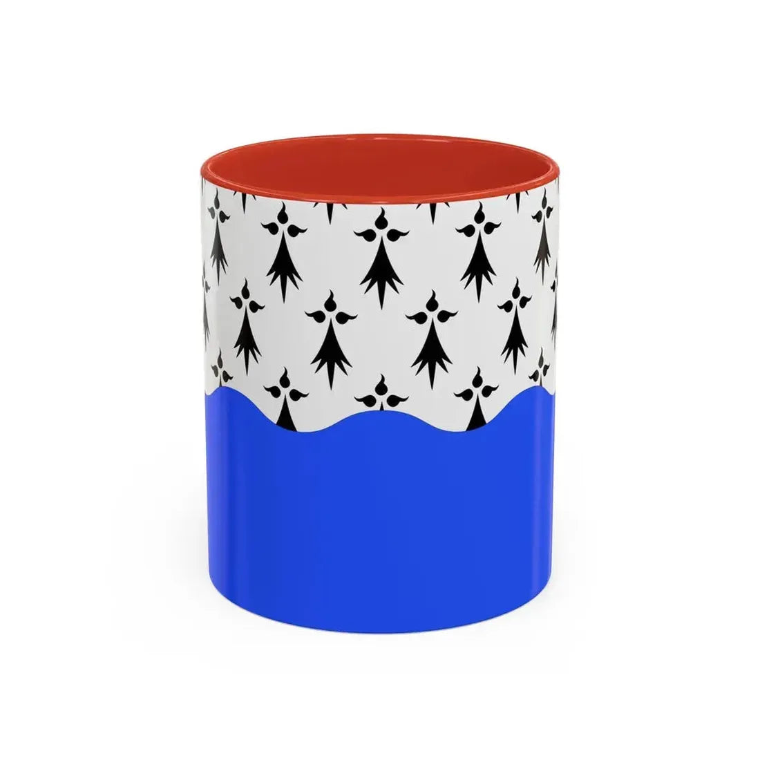 Flag of Morbihan France 2 - Accent Coffee Mug 11oz Red - Go Mug Yourself