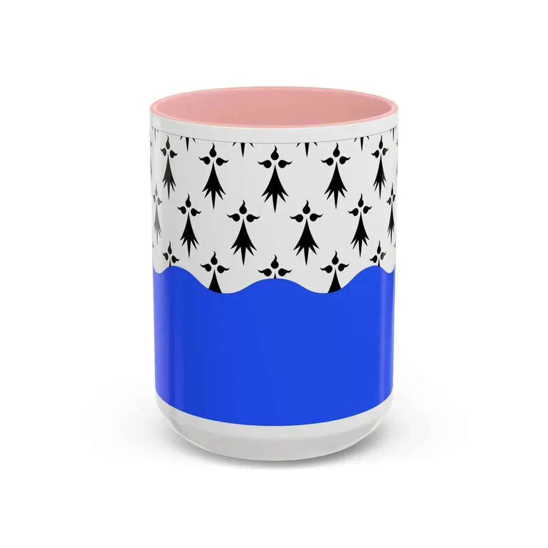 Flag of Morbihan France 2 - Accent Coffee Mug 15oz Pink - Go Mug Yourself