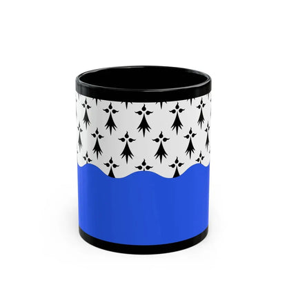 Flag of Morbihan France 2 - Black Coffee Mug 11oz - Go Mug Yourself