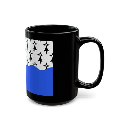 Flag of Morbihan France 2 - Black Coffee Mug-Go Mug Yourself