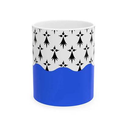 Flag of Morbihan France 2 - White Coffee Mug 11oz - Go Mug Yourself