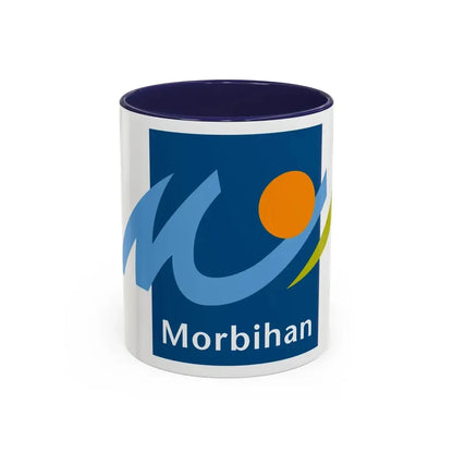 Flag of Morbihan France - Accent Coffee Mug 11oz Navy - Go Mug Yourself