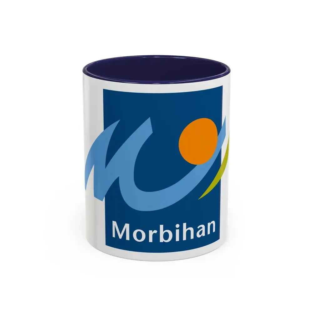 Flag of Morbihan France - Accent Coffee Mug 11oz Navy - Go Mug Yourself