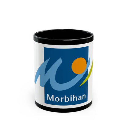 Flag of Morbihan France - Black Coffee Mug-11oz-Go Mug Yourself