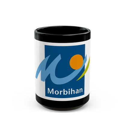 Flag of Morbihan France - Black Coffee Mug-15oz-Go Mug Yourself