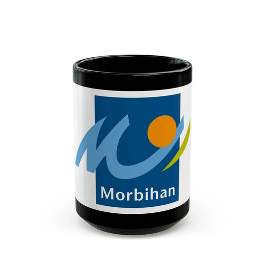 Flag of Morbihan France - Black Coffee Mug 15oz - Go Mug Yourself