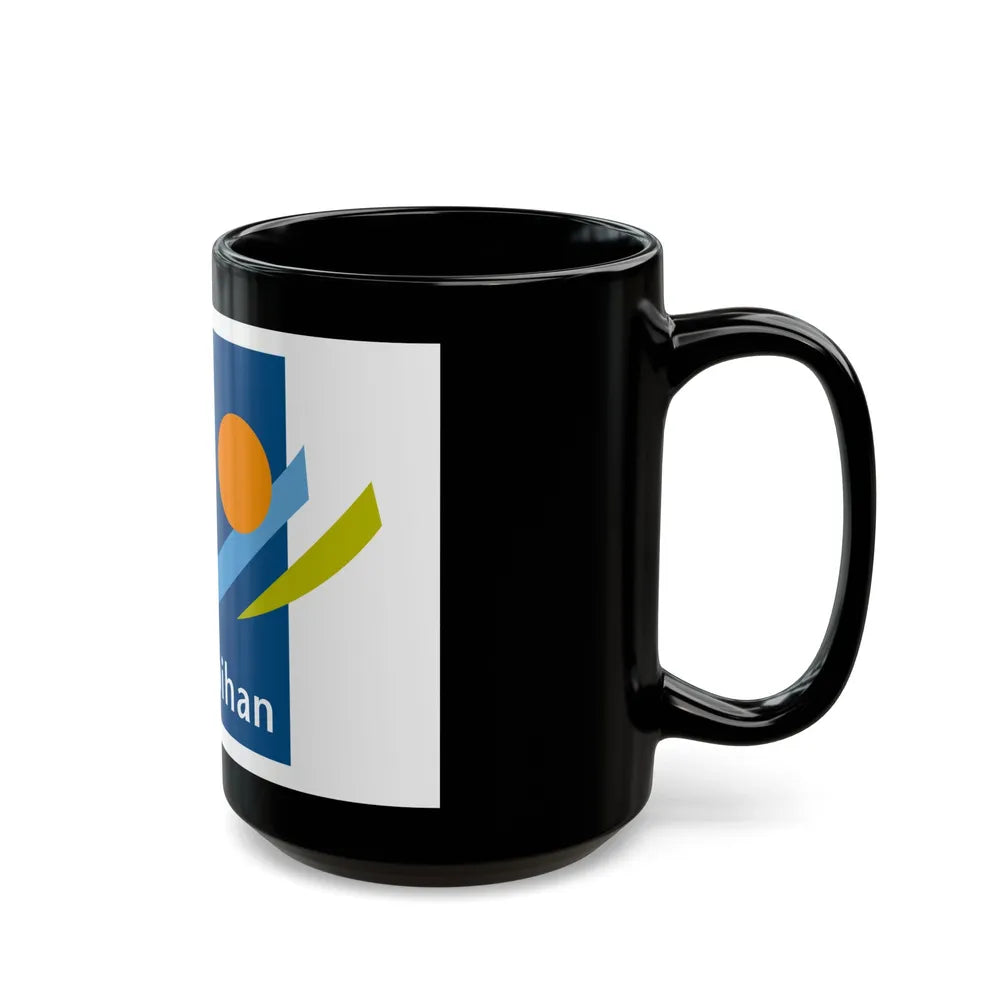 Flag of Morbihan France - Black Coffee Mug-Go Mug Yourself