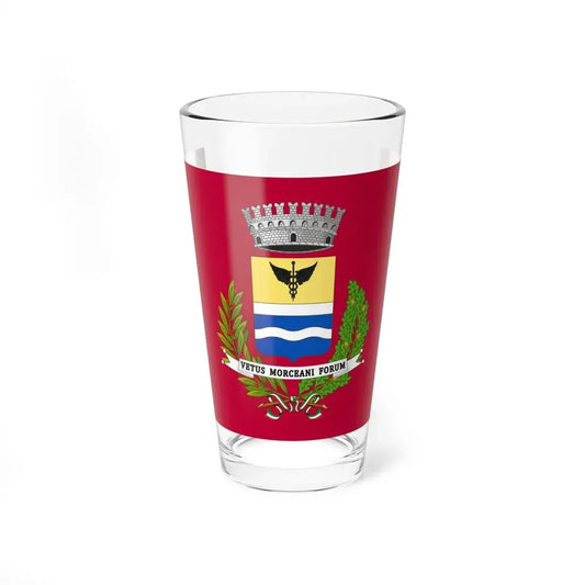 Flag of Morciano di Romagna (Italy) Pint Glass 16oz 16oz - Go Mug Yourself