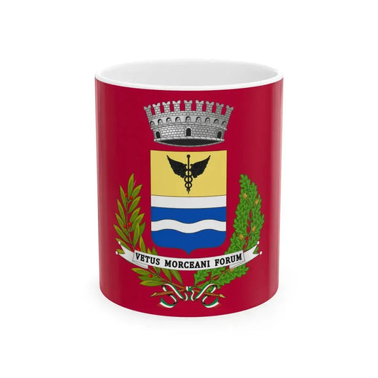 Flag of Morciano di Romagna (Italy) White Coffee Mug 11oz - Go Mug Yourself