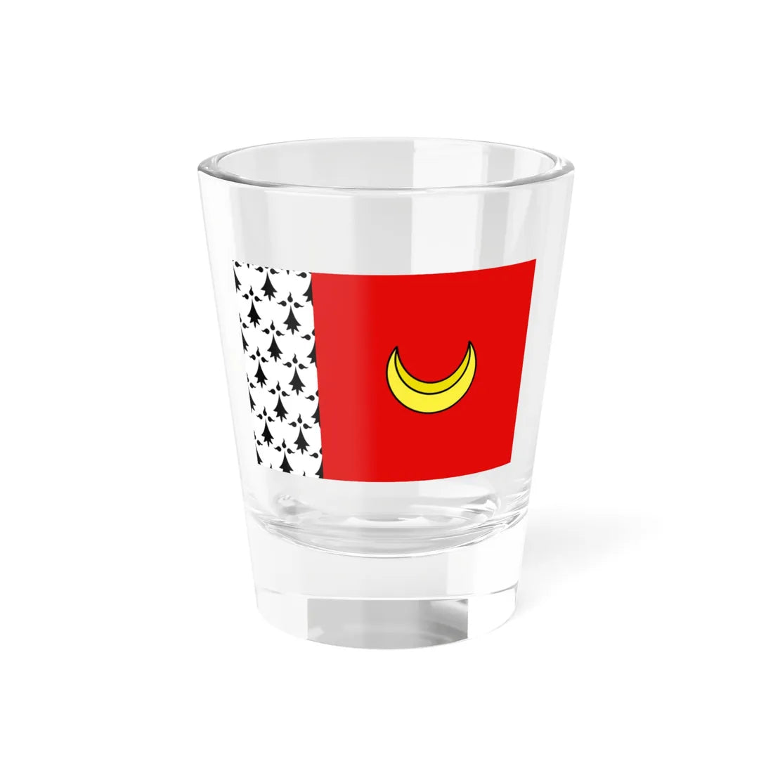 Flag of Mordelles (Belgium) Shot Glass 1.5oz 1.5oz - Go Mug Yourself