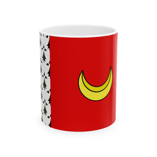 Flag of Mordelles (Belgium) White Coffee Mug-11oz-Go Mug Yourself