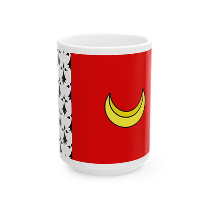 Flag of Mordelles (Belgium) White Coffee Mug-15oz-Go Mug Yourself