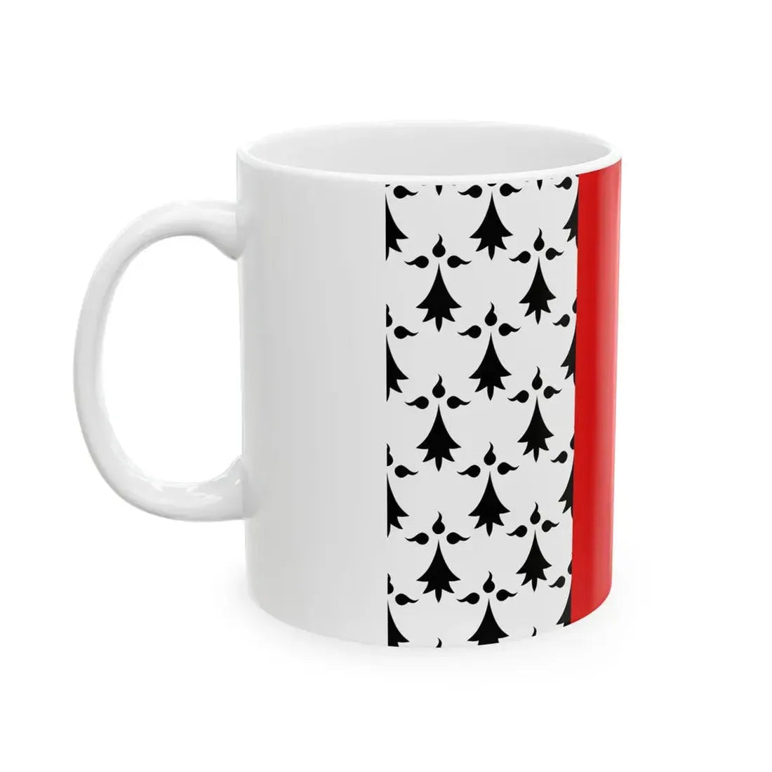 Flag of Mordelles (Belgium) White Coffee Mug - Go Mug Yourself