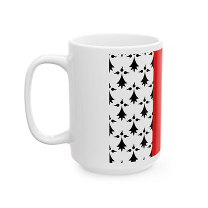 Flag of Mordelles (Belgium) White Coffee Mug-Go Mug Yourself