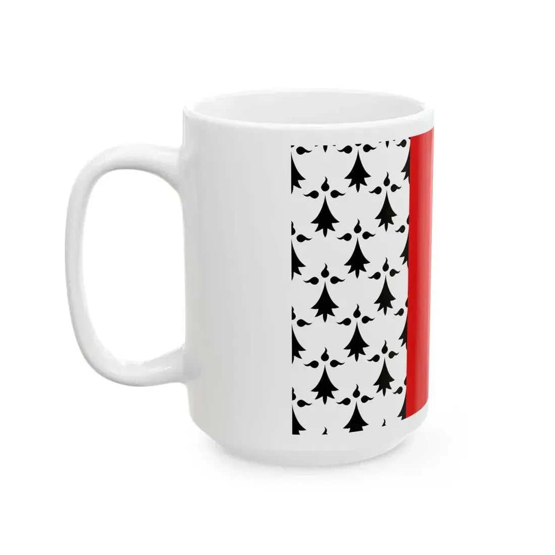 Flag of Mordelles (Belgium) White Coffee Mug - Go Mug Yourself