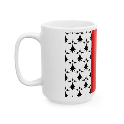 Flag of Mordelles (Belgium) White Coffee Mug - Go Mug Yourself