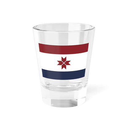 Flag of Mordovia dark (Russia) Shot Glass 1.5oz 1.5oz - Go Mug Yourself