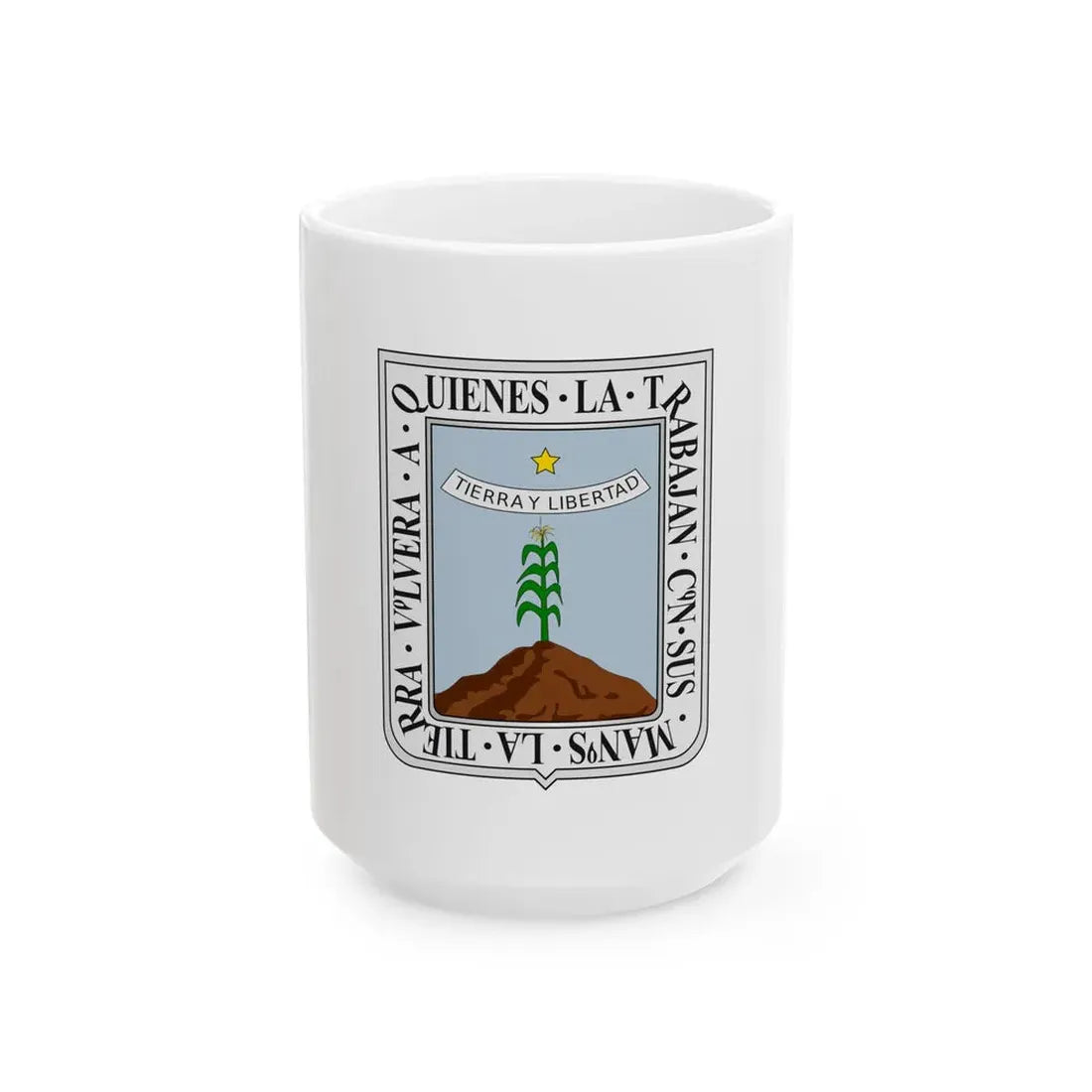 Flag of Morelos (Mexico) White Coffee Mug 15oz - Go Mug Yourself