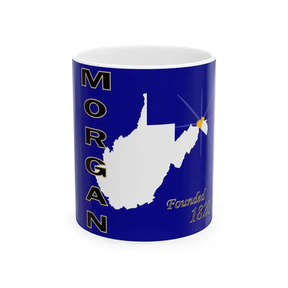 Flag of Morgan County 2010 Flag Proposal (United States) White Coffee Mug 11oz - Go Mug Yourself