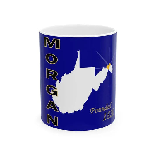 Flag of Morgan County 2010 Flag Proposal (United States) White Coffee Mug 11oz - Go Mug Yourself