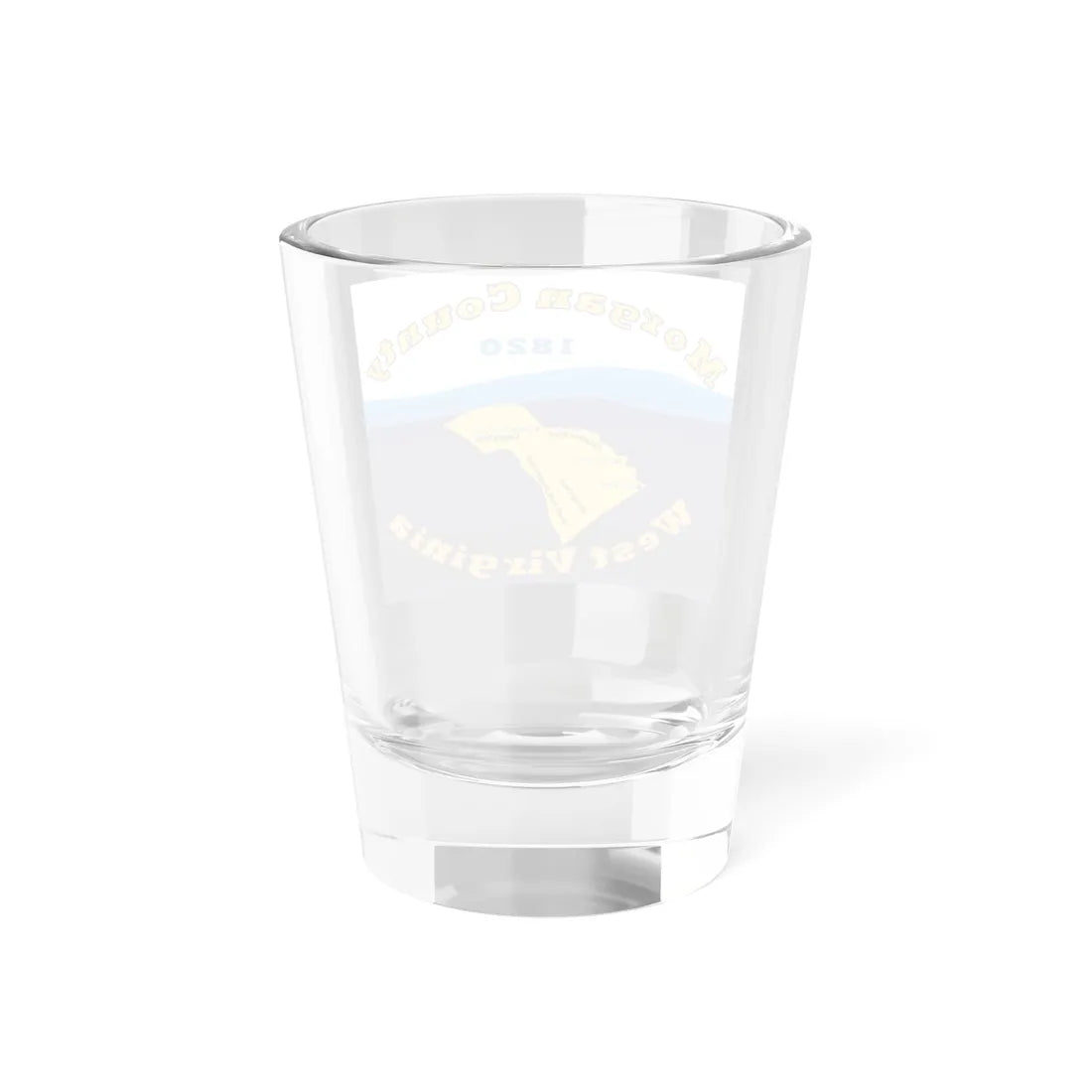 Flag of Morgan County West Virginia (United States) Shot Glass 1.5oz - Go Mug Yourself