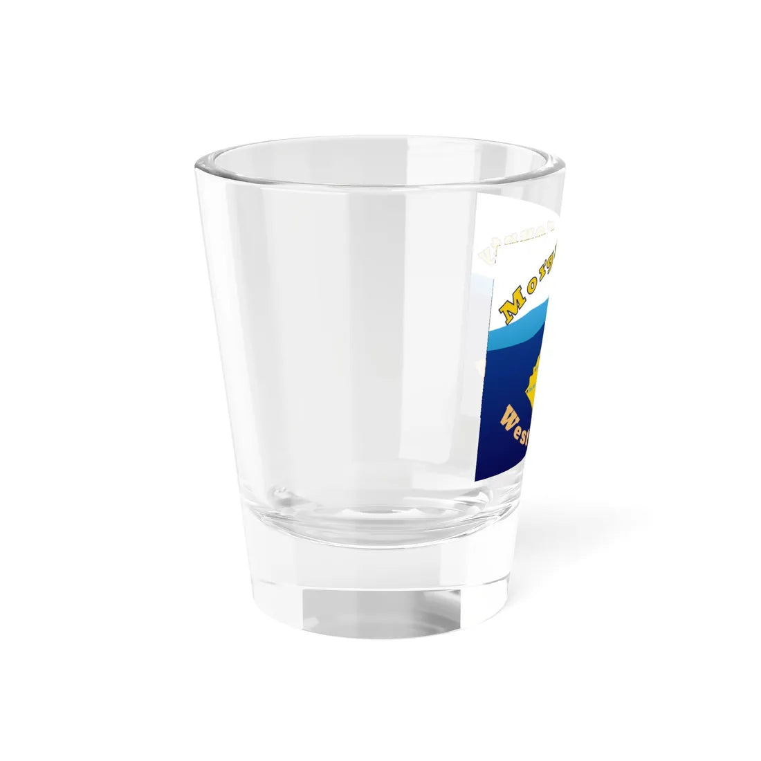 Flag of Morgan County West Virginia (United States) Shot Glass 1.5oz - Go Mug Yourself