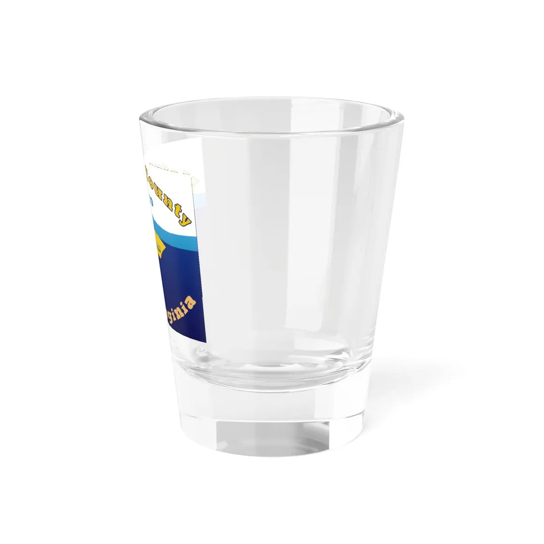 Flag of Morgan County West Virginia (United States) Shot Glass 1.5oz - Go Mug Yourself