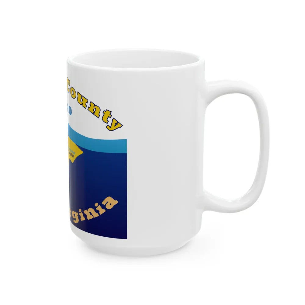 Flag of Morgan County West Virginia (United States) White Coffee Mug - Go Mug Yourself