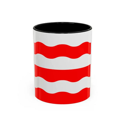 Flag of Morges Switzerland - Accent Coffee Mug 11oz Black - Go Mug Yourself