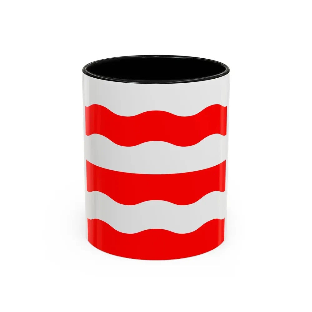 Flag of Morges Switzerland - Accent Coffee Mug 11oz Black - Go Mug Yourself