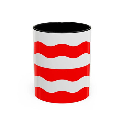Flag of Morges Switzerland - Accent Coffee Mug 11oz Black - Go Mug Yourself