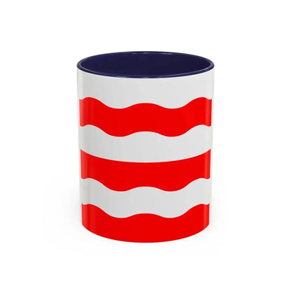 Flag of Morges Switzerland - Accent Coffee Mug 11oz Navy - Go Mug Yourself