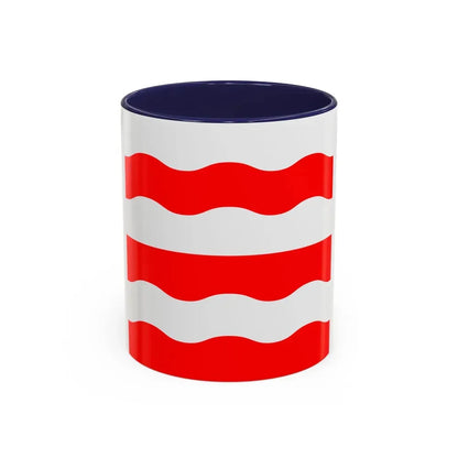 Flag of Morges Switzerland - Accent Coffee Mug 11oz Navy - Go Mug Yourself