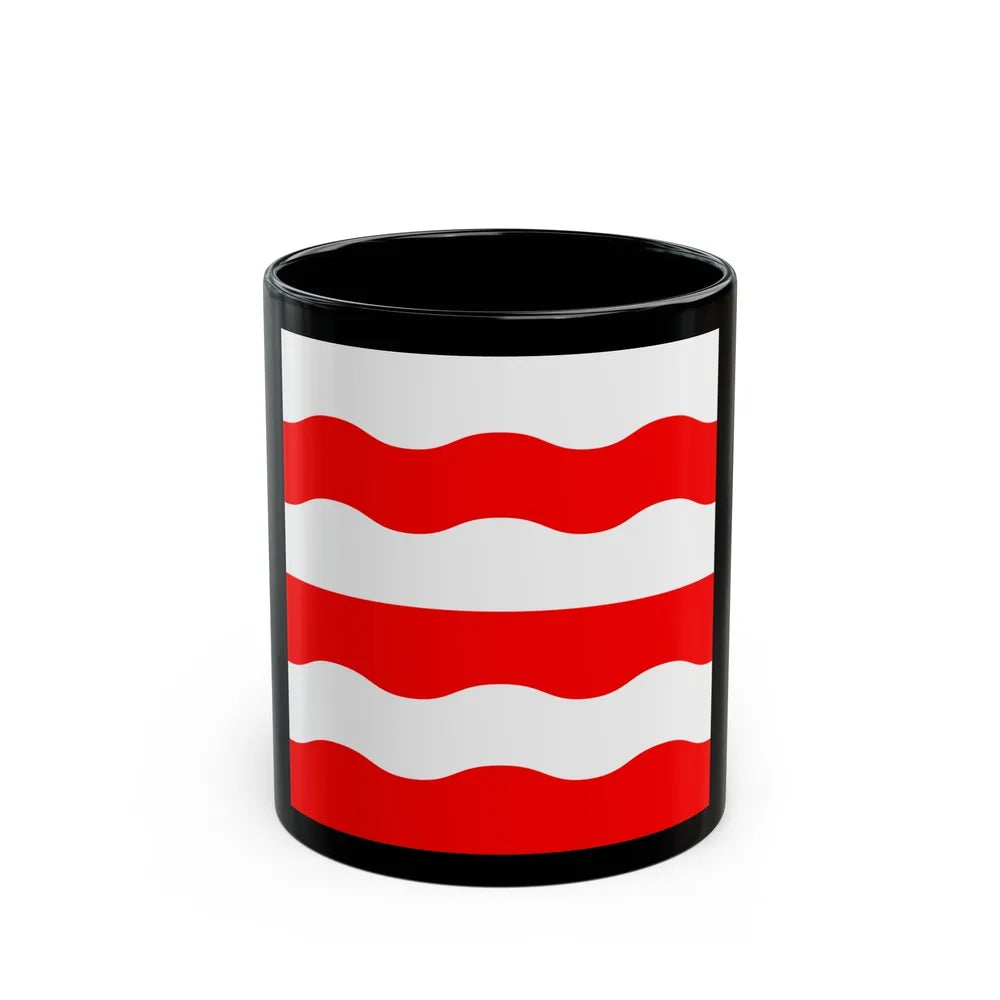 Flag of Morges Switzerland - Black Coffee Mug-11oz-Go Mug Yourself