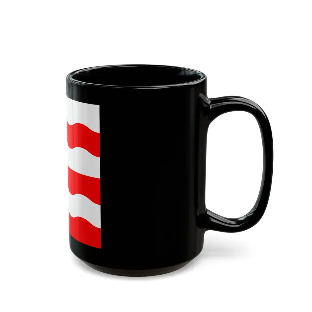 Flag of Morges Switzerland - Black Coffee Mug-Go Mug Yourself