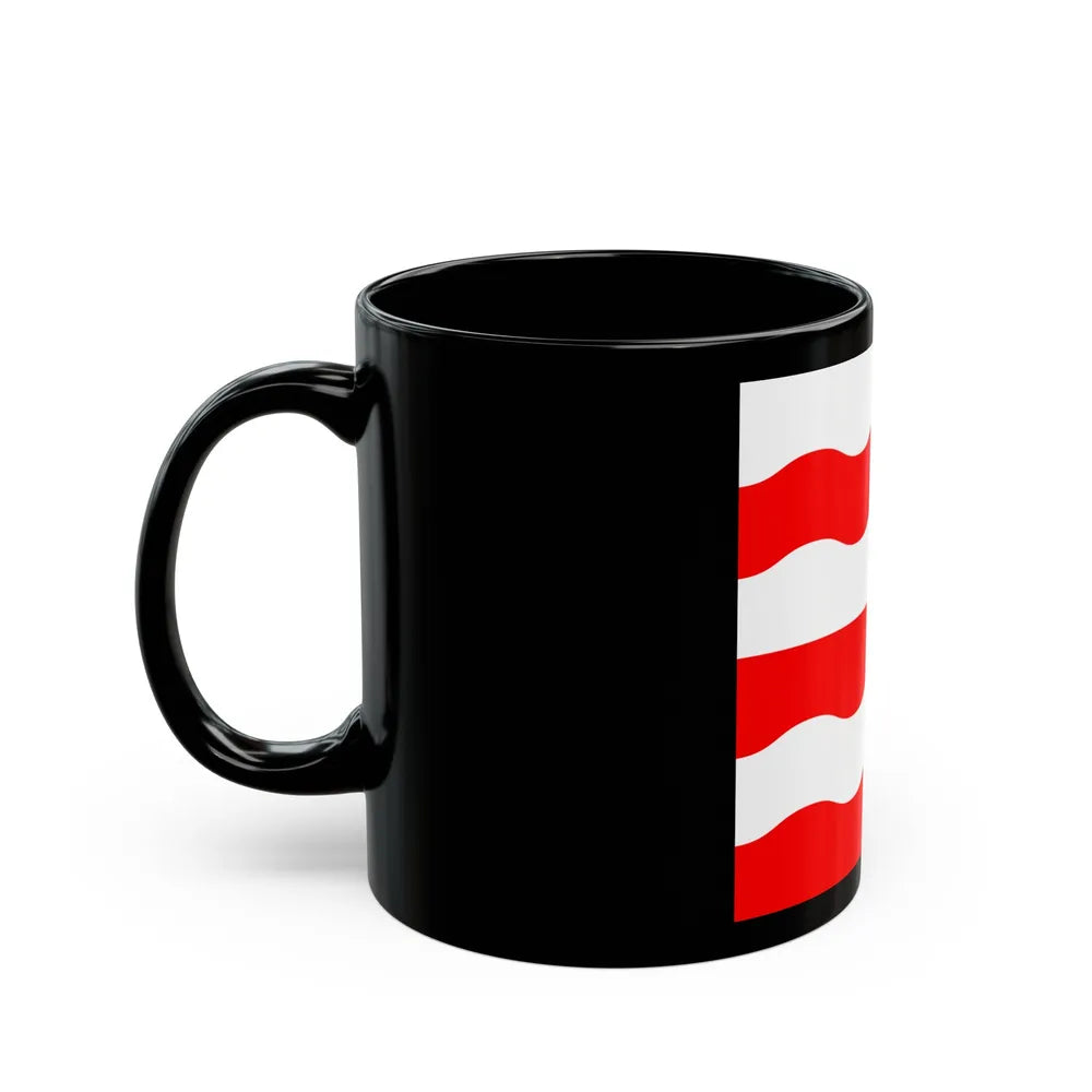 Flag of Morges Switzerland - Black Coffee Mug-Go Mug Yourself