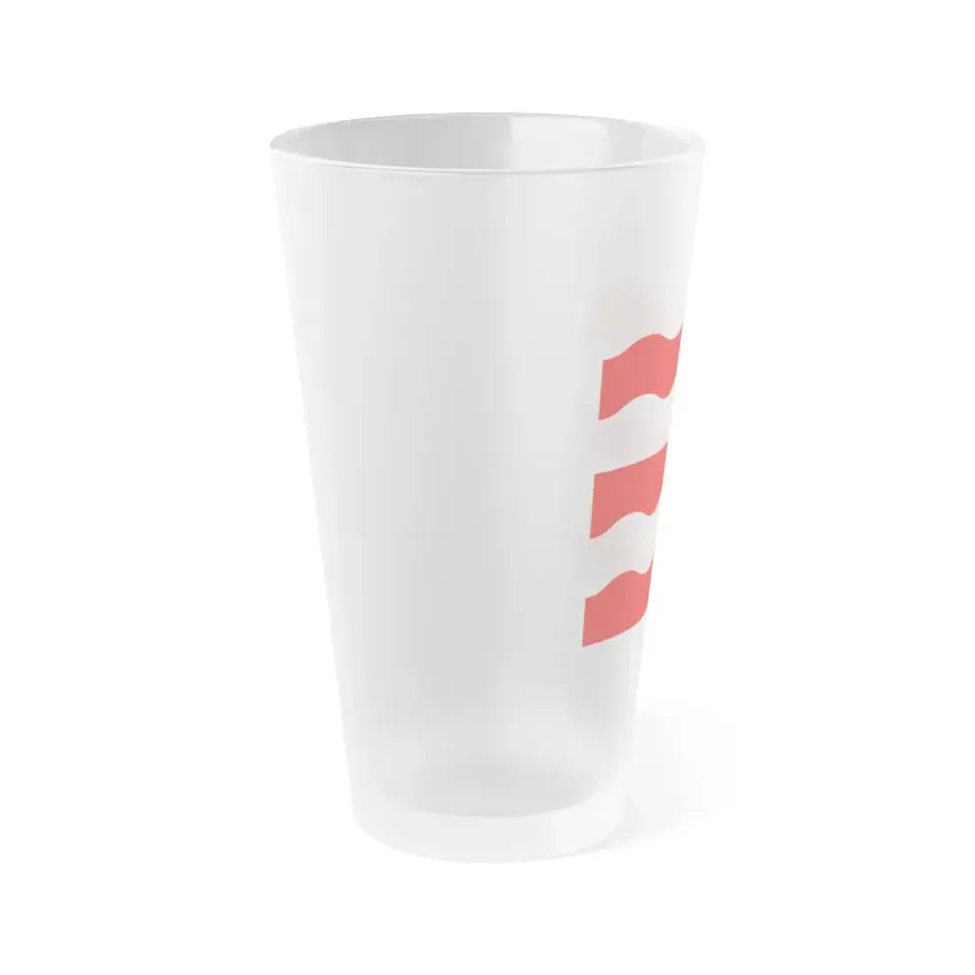 Flag of Morges Switzerland - Frosted Pint Glass 16oz - Go Mug Yourself