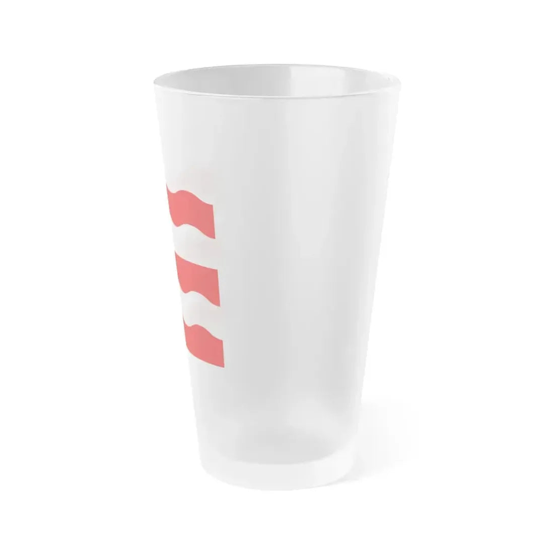 Flag of Morges Switzerland - Frosted Pint Glass 16oz - Go Mug Yourself