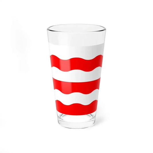 Flag of Morges Switzerland - Pint Glass 16oz 16oz - Go Mug Yourself