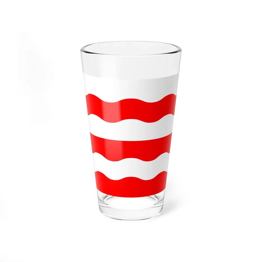 Flag of Morges Switzerland - Pint Glass 16oz 16oz - Go Mug Yourself