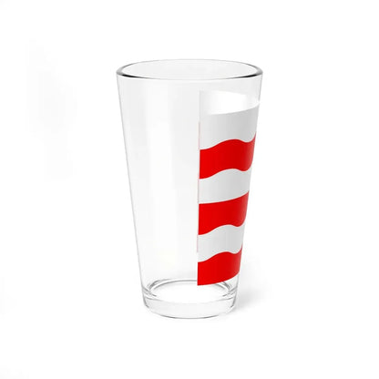 Flag of Morges Switzerland - Pint Glass 16oz - Go Mug Yourself