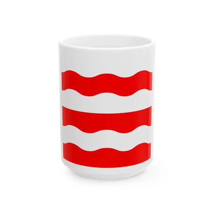 Flag of Morges Switzerland - White Coffee Mug 15oz - Go Mug Yourself